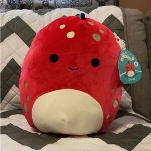 Squishmallows Red and Cream Stuffed Animal
